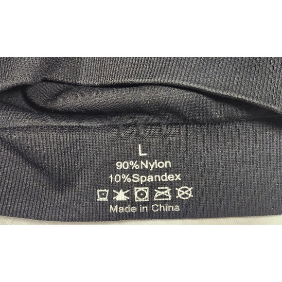 Strappy Criss Cross Sports Bra 3 Pack Padded Yoga Gym Top L Blue Black White NEW - Picture 3 of 8